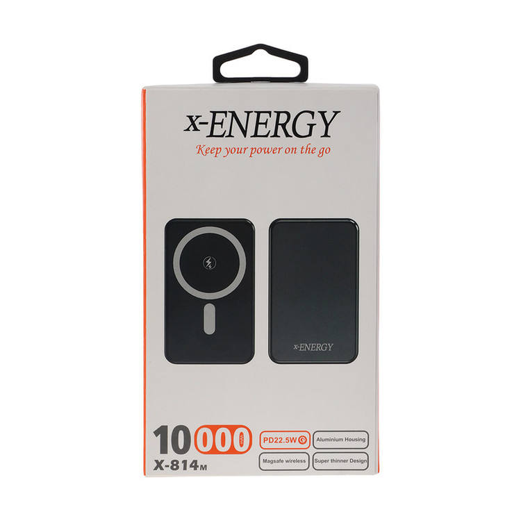 پاوربانک بیسیم 15 وات ایکس انرژی مدل X-814M 22.5W ظرفیت 10000 میلی آمپر ساعت